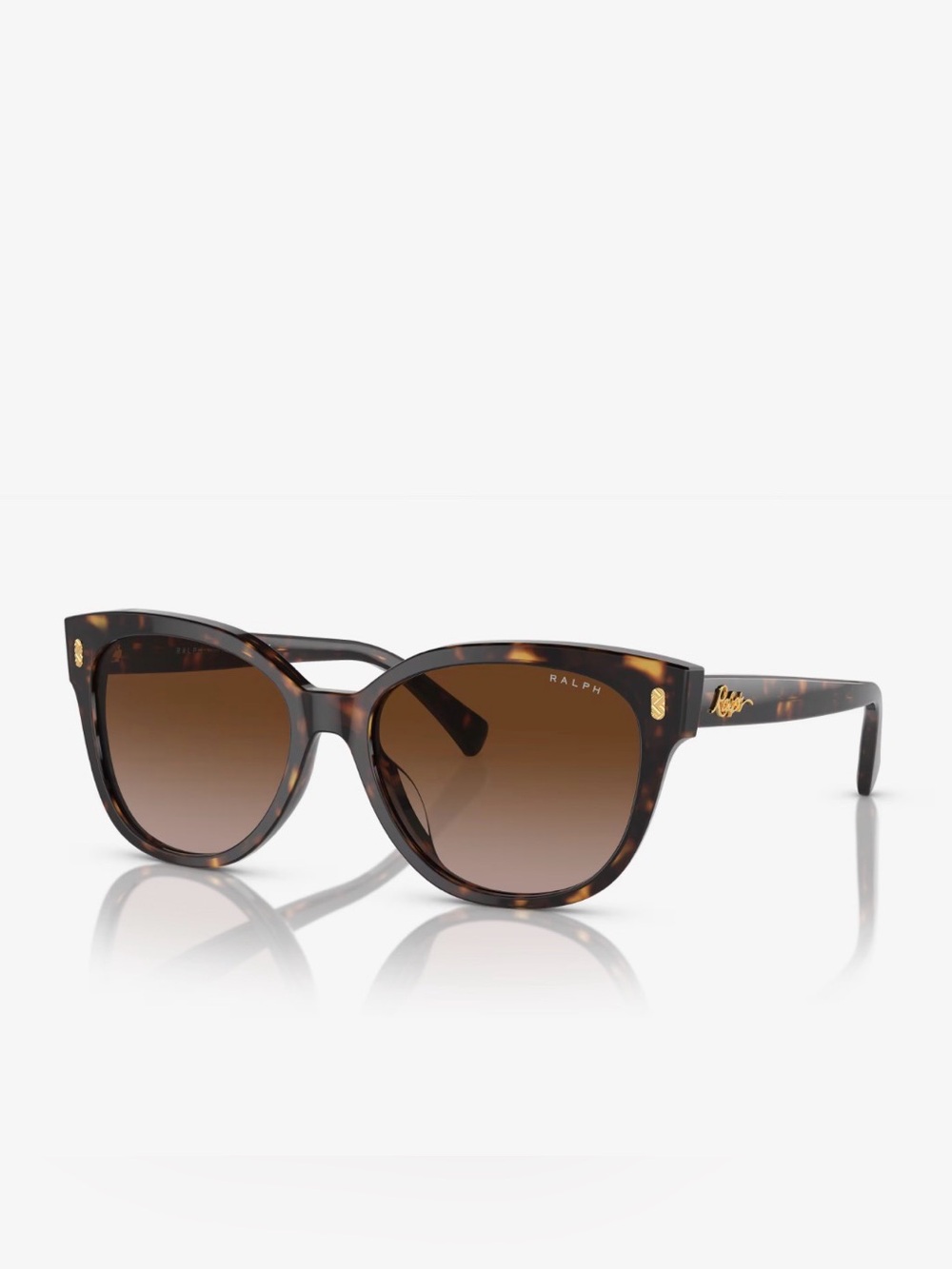 Ralph Lauren RA5303U Dark Havana  Women’s Cat Eye Sunglasses Brown Gradient Lens